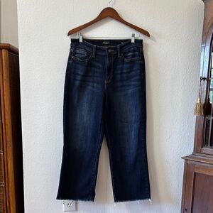 Judy Blue Cropped Wide Leg Dark Wash Jeans 11/30